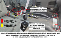 2007-2018 GM CREW AND EXTENDED CAB 2.5" SEAT LIFT KIT