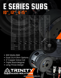 TRINITY AUDIO E SERIES 12" SUBWOOFER