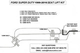 FORD F250/F350 SUPERDUTY CREW CAB 3-10" VENTED SUB BOX 1999-2016