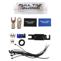 FULL TILT, Blue / Black, 0ga Amp wiring kit